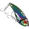 Générique Esca da pesca | con amo swimbait metallico realistico,Esche VIB Imitazione Scorre,per pesca all'aperto lago fiume Kayak Berge Trota Black-Bass Carpe