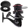 Qqmora Mulinello da Spinning 13BB+1RB Mulinello da Pesca Ad Alta velocità con Avvolgimento Fluido per Pescatori/Rosso 150 Mm/5,9 Pollici (TP9000)