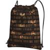 YYHHAOFA Library Bookshelf Book Prints Zaino con cerniera con coulisse - Borsa da palestra durevole, leggera e resistente all'acqua per viaggi, sport e trasporto quotidiano