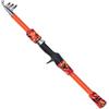 Tufgo Canna da pesca telescopica da 165 cm, per bambini, leggera, in fibra di vetro, per giovani pescatori, arancione, blu, verde