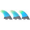 Qqmora Tavola da Surf in Fibra di Vetro Pinna Caudale Elegante Sfumatura Verde Blu per Vacanze in Spiaggia e Al Mare