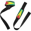 GuoChe Polsiere con bandiera della Guyana blu e rossa, cinghie da polso imbottite in neoprene da 66 cm, per sollevamento pesi, bodybuilding, powerlifting, allenamento della forza