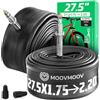 MoovMoov Camera d'Aria 27,5 pollici - Per Pneumatici 27.5x1.75, 27.5x1.90, 27.5x1.95, 27.5x2.0, 27.5x2.10, 27.5x2.125, 27.5x2.15 e 27.5x2.20 da 50-584 a 56-584 - Presta - Confezione da 2
