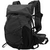 Tufgo Zaino da trekking leggero da 25 l, impermeabile, esterno traspirante, pannello posteriore curvo e design riflettente per visibilità (nero)