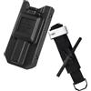 HumBig ZFFOZZ Supporto per Laccio Emostatico con Clip di Bloccaggio, Custodia per Laccio Emostatico, Laccio Emostatico con Verricello, Supporto Universale con Clip Potenziata per Cintura(Black,75cm)