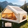 Bsteciar Tenda gonfiabile con lucernario e copertura per la privacy, per 4 persone | Facile installazione con pompa, impermeabile Oxford 300D e casetta gonfiabile resistente ai raggi UV per glamping/viaggio