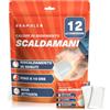 Bramble - Scaldamani (12 paia, 24 in totale) - Scaldamani tascabili attivati dall'aria per attività all'aperto - Riscalda in pochi minuti e senza odori - Fino a 10 ore di calore
