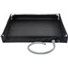 Generic Piatto doccia pieghevole portatile | tessuto Oxford e PVC, 80 x 80 x 10 cm | Base doccia da campeggio con tubo di scarico | Pavimento tenda pieghevole per camper, all'aperto, bagno per animali