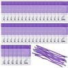 Tekenewbse 40 Pezzi Sacchetti per Lavanda Vuoti Con Nastri Viola, Sacchetti Organza Grandi Profumati in Cotone per Spezie ed Erbe