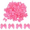 QUARKZMAN 100Pz Fiocchi Decorativi Mini, 2.54 x 2.54cm, Fiocco Piccolo, Fiocchi Regalo Mini, Fiocchetti per Bomboniere, Matrimonio, Decorazioni Regalo, Festa di Compleanno, Rosso Rosa Chiaro