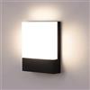 Lightsjoy Applique da Parete Esterno 18W Lampada da Parete Led Esterna Impermeabile IP65 Luce a Muro in Alluminio Esterni Luci da Parete per Balcone Giardino Veranda Garage Patio 4500K - Bianco Neutre