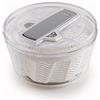 zyliss E940014 Swift Dry Centrifuga Per Insalata, Grande, Plastica, Bianco, Insalatiera con Coperchio, Scolaverdure, Lavabile in Lavastoviglie
