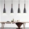 Winlams Lampada Da Comodino Nordico Ristorante Lampadario Moderno Minimalista Piatto Caldo Ristorante Bar Personalità Creativa Ristorante Bar Caffetteria Negozio Di Tè Al Latte Lampadario Ins Lampade (Grigio)