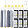 DAKUI Ricambi per robot aspirapolvere iRobot Roomba 800 & 900 Serie 860 850 865 876 880 866 890 896 960 966 976 980 990 981, kit accessori (4 estrattori scooter 6 filtri HEPA 6 spazzole laterali)