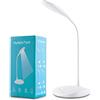 HyAdierTech Lampada da Scrivania,Lampada da Scrivania a LED Touch Sensitive, LED USB Light Portatile Lampada Ricaricabili con Braccio Flessibile Del Collo, Dimmable Touch, 3 Livello Luminosità, Eye-Care