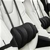 VETOLAKA Cuscino di supporto lombare per auto, cuscino per la schiena in memory foam, doppia cinghia, rivestimento rimovibile, cuscino di supporto lombare regolabile, cuscino di supporto lombare