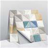 IGTOPS Adesivo per piastrelle, autoadesivo 3D, a mosaico, per cucina, bagno, camera da letto, impermeabile, decorazione per piastrelle, pellicola di cristallo in PVC, 10 x 10 cm (C, 20)