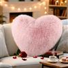 Bcuuozeeing Cuscino Cuore, Cuscino a Forma di Cuore, Peluche Cuscini Decorativi, Regalo di San Valentino, Piccolo Cuscini per Divano per Soggiorno, Divano, Camera da Letto (Rosa, 30 x 40 cm)