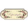 Domus Artis Targa decoro porta stile shabby chic Ripostiglio cm. 8x21 spessore 11 mm.