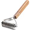 Aidiyapet Spazzola per Cani e Gatti Pelo Lungo, Pettine per Cani, Cardatore per Cani Pelo Lungo Rimuove Sottopelo, 14 Denti (Grande)