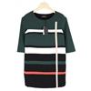Cop-Copine COP COPINE Abito Ogawa Donna (EU) 36 Manica 3/4 Strisce Collo Rotondo Mini