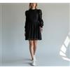Y.A.S Abito Y.A.S Melbourne Donna UK 10 Manica Lunga Con Zip Pizzo Mini Nero