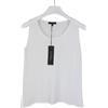 Tricot Chic T-Shirt Donna US 10 Senza Maniche In Maglia Collo Rotondo Bianco