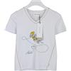 Vicario Cinque T-Shirt Donna Small Manica Corta Collo A Girocollo Motivo A V