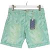 SCOTCH & SODA Pantaloni Corti Uomo W28 Chino Ricamati Risvoltati Verde