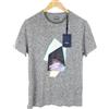 Zapa Modern Lovers T-Shirt Uomo LARGE Manica Corta Grigio Melange Collo A Giro