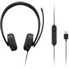 Lenovo Cuffie Lenovo USB-A Wired Stereo Headset Gen2 20kHz Nero [4XD1P83425]
