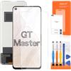 AGCUT Schermo LCD per Realme GT Master Screen Replacement per Oppo Realme GT Master Edition RMX3363 RMX3360 Display LCD Digitalizer Touch Screen Assembly con Riparazione, Nero