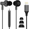 Zacenei Auricolari con cavo Lightning, per iPhone, HiFi, stereo, con isolamento acustico, con microfono e regolatore del volume, compatibili con iPhone 14/13/12/12Pro Max/11