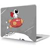 HLAAJJX Custodia Rigida Compatibile con Macbook Pro 16 pollici 2020 con Touch Bar e Touch ID A2141, Caso Duro Protettivo in Plastica, Astronauta1