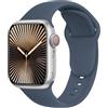 SRena C1B for Cinturino Apple Watch 38 40 41 42 44 45 46 mm,Ultra e Ultra 2,SE,Serie 7/8/9/10 - Compatibile con Tutti i Modelli,Blu Abisso