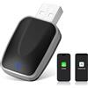 Joceixx Adattatore Wireless CarPlay Android Auto 2 in 1, Plug and Play, per auto con cavo CarPaly e Android Auto, supporta iOS 10+ & Android 11+ (Unidirezionale End 075)