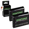 PATONA 2X Premium Batteria per Sony NP-BG1 1020mAh 3.6V | Batteria per CyberShot DSC H3 H7 H9 H10 H20 H50 H55 H70 H90 N1 N2 T20 T25 T100 W30 W35 W50 W55 W70 W80 W85 HX5 HX30V WX1