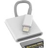 Kefiany Lettore di schede SD Lightning per iPhone 14 13 12 Pro Max per Apple Adattatore certificato MFI per iPad Fotocamera digitale Trasferimento Foto Accessori di memoria Adattatore Drive Stick Converter