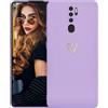 Kaywzo Cover per OPPO A9 2020/A5 2020,Custodia in Silicone TPU Liscio di Morbido con Modello Cardiaco,Design Minimalista,Ultrasottile Donna Antiurto Case Cover,Viola