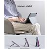 Inateck KB04111_GRAY, Tastiera, Apple, iPad Air 11, Grigio, 1 pezzi