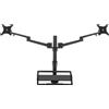 OEM Braccio porta-monitor regolabile in alluminio per 2 monitor e laptop, supporto doppio per monitor da 17-32 pollici