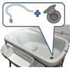 Chicco Kit Scarico Chicco per Vaschetta Bagnetto Fasciatoio Cuddle & Bubble