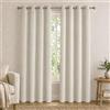 VKZ Tende Oscuranti Effetto Velluto con Occhielli, Set da 2 Pannelli 140 x 290 cm, Tende Termiche Isolanti per Interni Camera da Letto Soggiorno,Panna