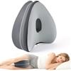 Dioxide Cuscino per Gambe, Cuscino Gambe per Dormire per Dormitori Laterali con Memory Foam, Cuscino per Ginocchia per Fianchi per Gambe, Ginocchia, Anche, Schiena e Gravidanza(Grigio Chiaro)
