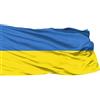 LaVelahome Bandiera Ucraina 90x150 cm in Poliestere | Giallo Blu da Esterno per Balconi, Terrazzi, Manifestazioni | Leggera, Antivento, Asciugatura Rapida con laccetti e passante asta