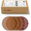 GEOGIEEW Rete Dischi Abrasivi 125mm 50 Pezzi Grana 150, Dischi Abrasivi 125mm Compatibili con Levigatrice Orbitale, Adatti per Legno Metallo Stucco e Superfici Dure con Fissaggio Rapido