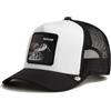 Goorin Bros. Cappellino Trucker The Farm Outlaw, bianco e nero, con toppa a serpente
