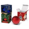 Scatola personalizzabile Natale con finestra Ø 8 cm 12 pezzi
