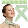 HI FINE CARE Fascia rinfrescante per collo con impacchi di ghiaccio in gel, blu, copertura in tessuto flessibile, riutilizzabile per alleviare il calore, emicranie, gestione del dolore (verde)