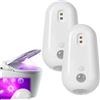 HOLVA Lampada disinfettante UV intelligente per WC, disinfettante UV autopulente e luce notturna, attivata dal movimento, impermeabile, igienizzante e deodorante, luci per bagno, anziani e animali domestici
